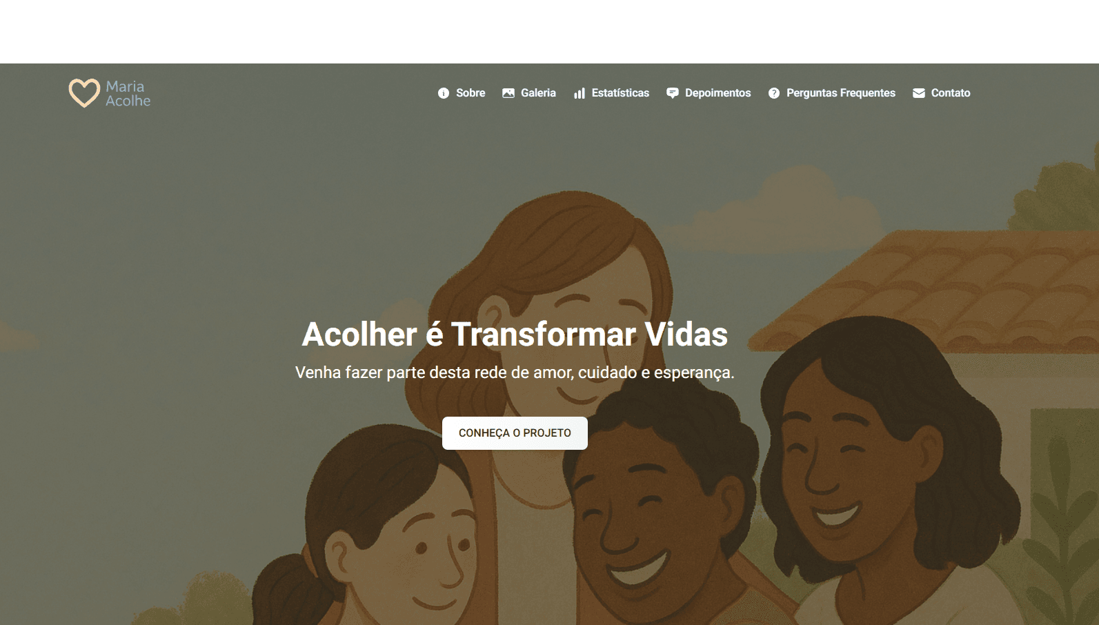 Maria Acolhe - Plataforma de apoio a mulheres em situação de vulnerabilidade, conectando recursos, serviços e redes de apoio