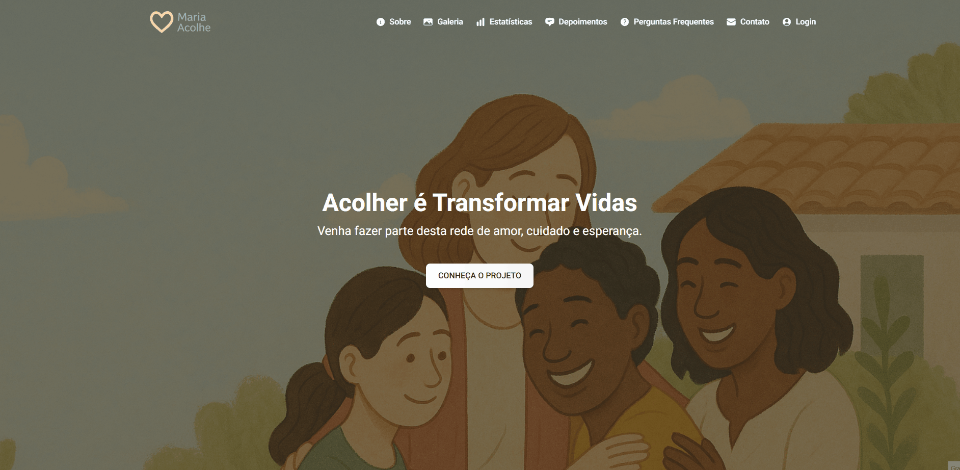 Website Maria Acolhe